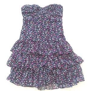 Floral ruffle Express dress XS